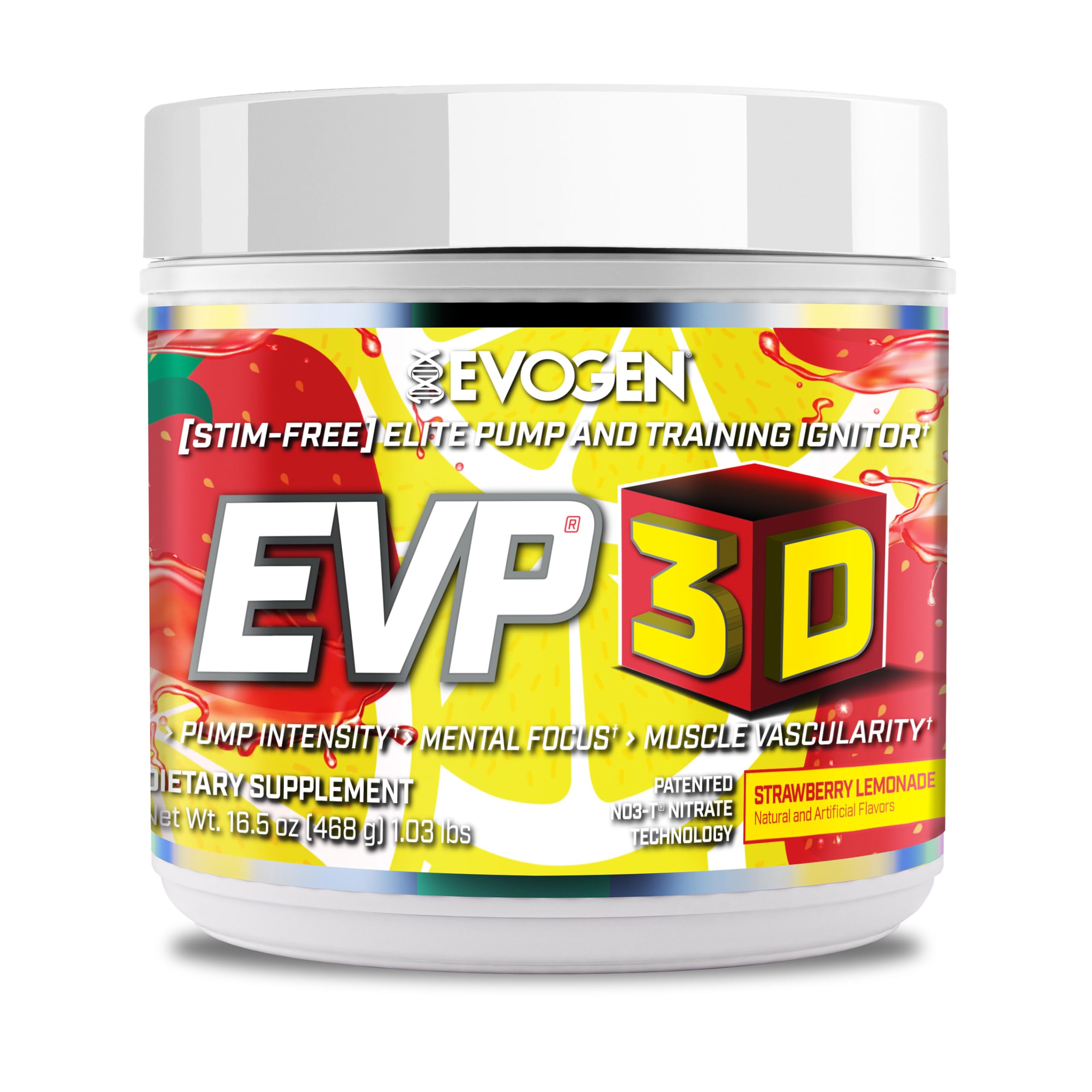 Evogen EVP-3D | Extreme Pre-Workout Pump Ignitor, Arginine